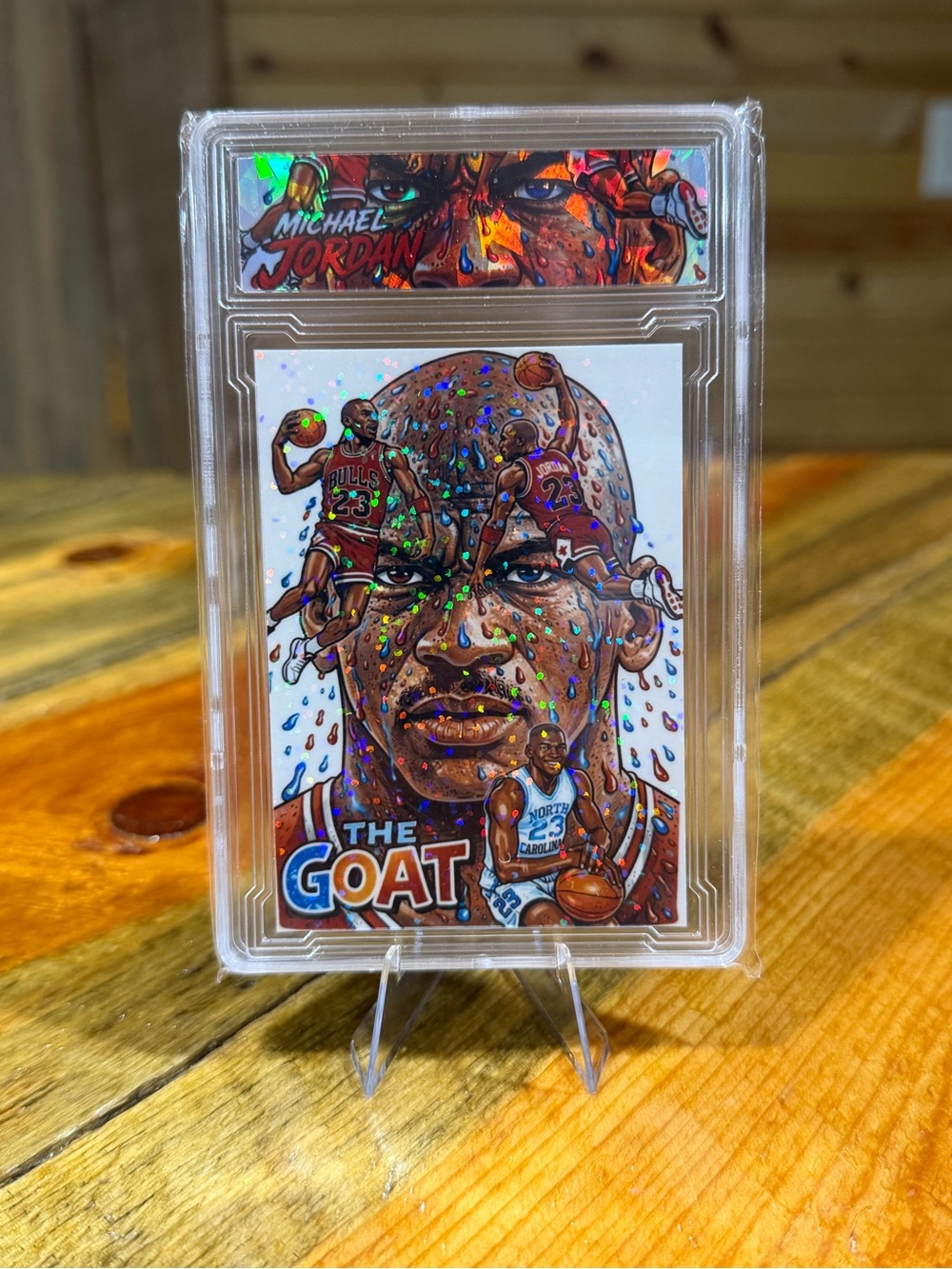 Michael Jordan Chicago Bulls THE GOAT Custom Basketball Trading Card Slab